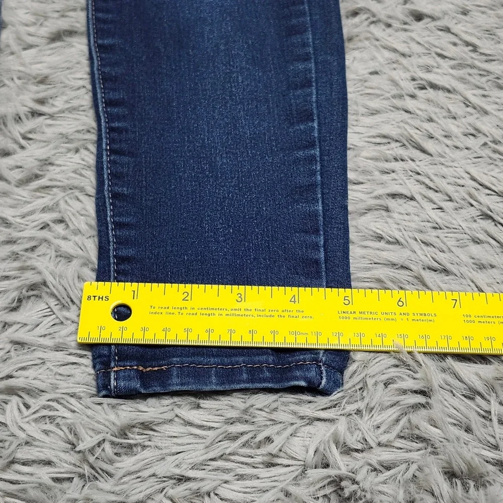 Wallflower Sassy Skinny Jeans Womens Juniors 0 Blue High Rise Denim‎ WFM10481S